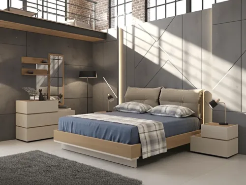 Κρεβατοκάμαρα Grande - μπεζ λακα