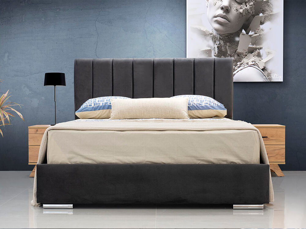 Double Upholstered Bed NAOMI