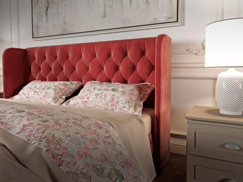 Double upholstered bed FELICIA