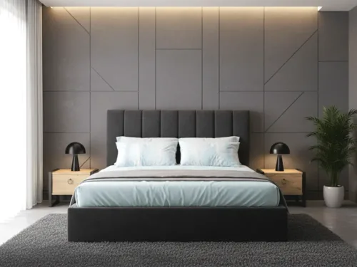 Διπλό Ντυμένο Kρεβάτι NAOMI